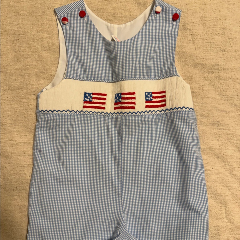 Stitchy Fish Blue and White Gingham Jumper